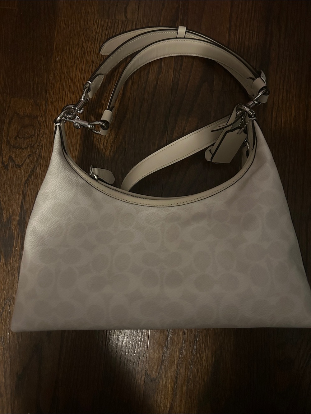 Coach Chalk Shoulder Bag with Silver-Tone Hardware NWOT  Juliet -medium size